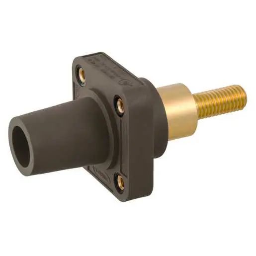 HBLFRSCEBN - Hubbell Single Pole, 300/400A Female Extended Stud Receptacle, Black