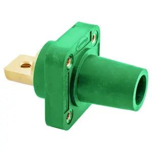 HBLFRBGN - Hubbell Single Pole, 300/400A Female Bus Receptacle, Green