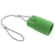 HBLFCAPGN - Hubbell Single Pole, Female Cap, Green