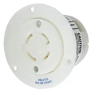HBL2726 - Hubbell Twist-Lock Flanged Receptacle, 30A 3-Phase 250V, L15-30R, White