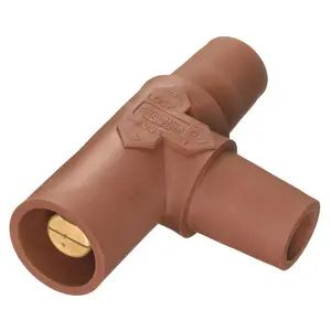 HBLTBN - Hubbell Single Pole, Tapping Tee, Female-Female-Male, Brown
