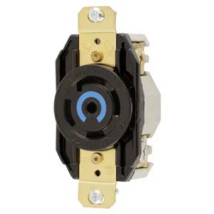 HBL2810 - Hubbell Twist-Lock Receptacle, 30A 3-Phase 120/208V, L21-30R, Black