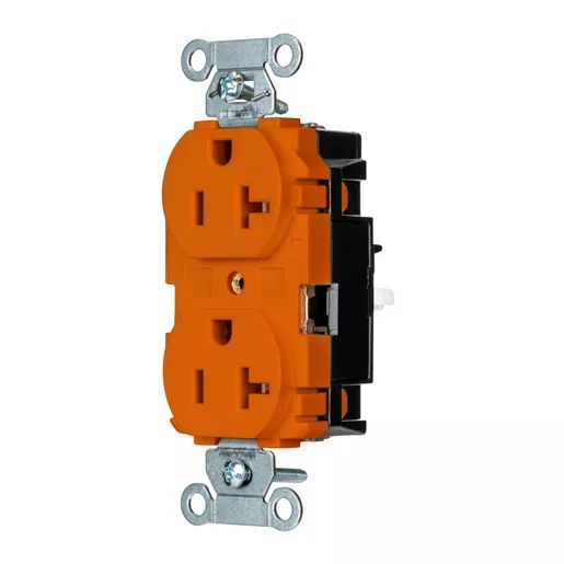 5352STO - Hubbell Edge, Pro Receptacle, Commercial, 20A 125V, Orange
