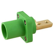 HBLMRB2GN - Hubbell Single Pole, 400A Male Bus 2 Hole, Green