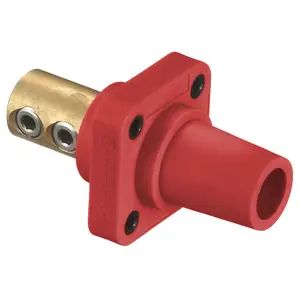 HBLFRR - Hubbell Single Pole, 300/400A Female Receptacle, Screw, Red