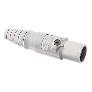 HBL400MW - Hubbell Single Pole, 400A, Male Plug, White
