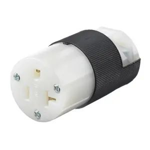 HBL5369C - Hubbell Connector, 20A 125V, 5-20R, Black/White
