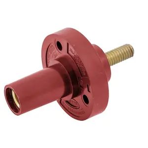 HBL15FRSR - Hubbell Single Pole Series 15 Receptacle, Stud, 150A, Red