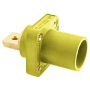 HBLMRBY - Hubbell Single Pole, 300/400A Male Bus Receptacle, Yellow