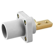 HBLMRB2W - Hubbell Single Pole, 400A Male Bus 2 Hole, White