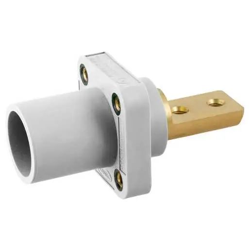 HBLMRB2W - Hubbell Single Pole, 400A Male Bus 2 Hole, White