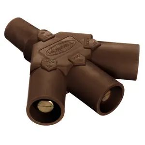 HBLF3MBN - Hubbell Single Pole, Tri Tap, F-M-M-M, Brown