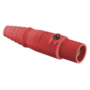 HBL300MR - Hubbell Single Pole, 300A Male Plug, Red