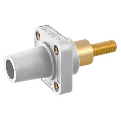 HBLFRSCEW - Hubbell Single Pole, 300/400A Female Extended Stud Receptacle, White