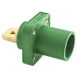 HBLMRBGN - Hubbell Single Pole, 300/400A Male Bus Receptacle, Green