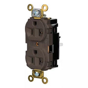 HBL5362ST - Hubbell Edge, Duplex Receptacle, Industrial, 20A 125V, Brown