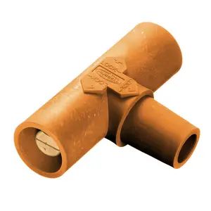 HBLPTO - Hubbell Single Pole, Parallel Tee, Female-Male-Male, Orange