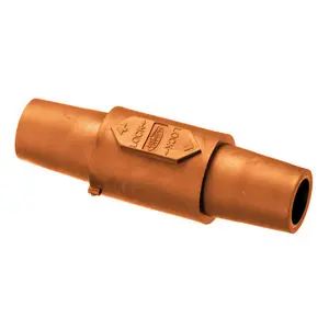 HBLDFO - Hubbell Single Pole, Double Female Connector, Orange