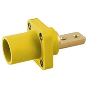 HBLMRB2Y - Hubbell Single Pole, 400A Male Bus 2 Hole, Yellow