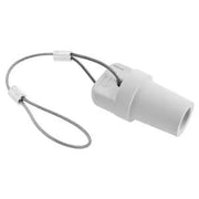 HBLMCAPW - Hubbell Single Pole, Male Cap, White