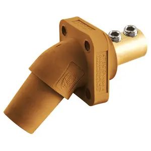 HBLFRAO - Hubbell Single Pole, 300/400A Angle Receptacle, Screw, Orange