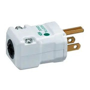 HBL8115V - Hubbell Valise Plug, Hospital Grade, 15A 125V, 5-15P, White