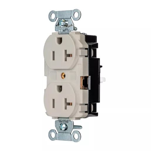 5352STLA - Hubbell Edge, Pro Receptacle, Commercial, 20A 125V, Light Almond