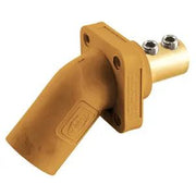 HBLMRAO - Hubbell Single Pole, 300/400A Angle Inlet, Screw, Orange