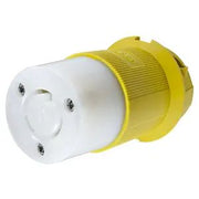 HBL23CM23 - Hubbell Twist-Lock Connector, CM, 20A 250V, L6-20R, Yellow