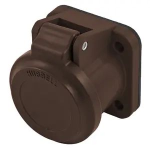 HBLNCABN - Hubbell Single Pole, Non-Metallic Cover, Brown