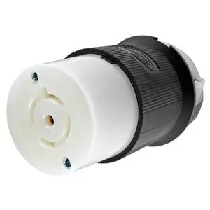 HBL2513 - Hubbell Twist-Lock Connector, 20A 120/208V, L21-20R, Black/White