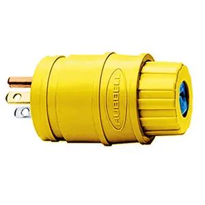 HBL14W47 - Hubbell Elastogrip Watertight Plug, 15A 125V, 5-15P