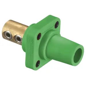 HBLFRGN - Hubbell Single Pole, 300/400A Female Receptacle, Screw, Green