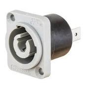 HBLPMOGY - Hubbell Insul-Lock, Panel Mount Outlet, Gray, 2