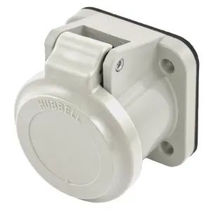 HBLNCAW - Hubbell Single Pole, Non-Metallic Cover, White
