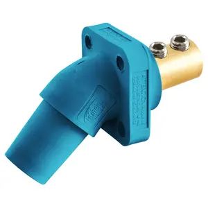HBLFRABL - Hubbell Single Pole, 300/400A Angle Receptacle, Screw, Blue