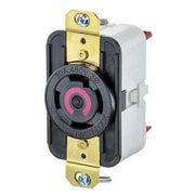 HBL2730ST - Hubbell Twist-Lock Receptacle, 30A 3-Phase 480V, L16-30R, Black, Spring Terminal