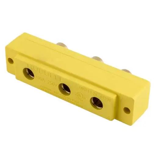 HBL106SPFRRT - Hubbell 100A 250V Stage Pin Female Receptacle, Ring Terminal
