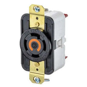 HBL2710ST - Hubbell Twist-Lock Receptacle, 30A 125/250V, L14-30R, Black, Spring Terminal