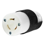 HBL4579CST - Hubbell Twist-Lock Connector, 15A 250V, L6-15R, Black/White, Spring Terminal