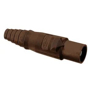HBLMBBN - Hubbell Single Pole, Replacement Body, Male Plug, Brown