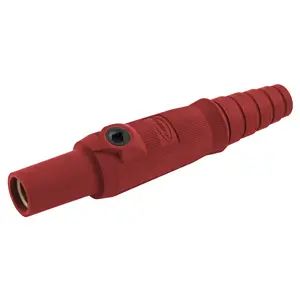 HBL15FR - Hubbell Single Pole Series 15 Female Plug, 150A, Red