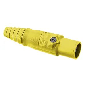 HBL400MY - Hubbell Single Pole, 400A Male Plug, Yellow