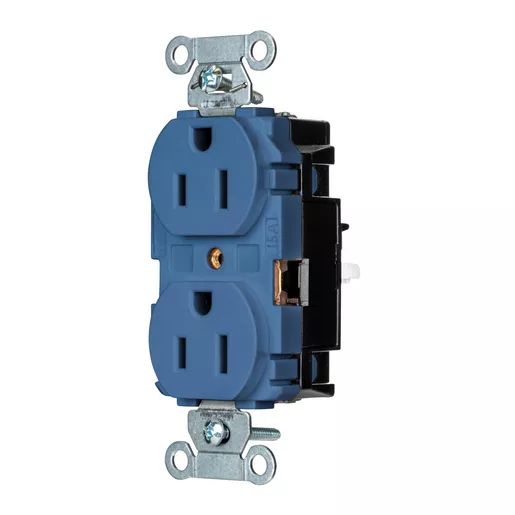 5252STBL - Hubbell Edge, Pro Receptacle, Commercial, 15A 125V, Blue
