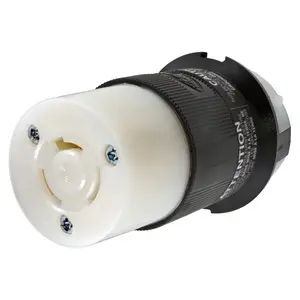 HBL7314C - Hubbell Twist-Lock Connector, 3P3W, 20A 125/250V, Black/White Non-NEMA