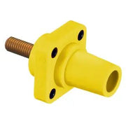 HBLFRSY - Hubbell Single Pole, 300/400A Female Stud Receptacle, Yellow