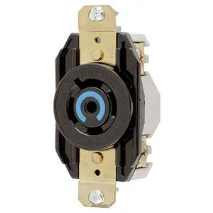 HBL2510 - Hubbell Twist-Lock Receptacle, 20A 3-Phase 120/208V, L21-20R, Black