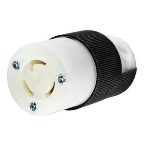 HBL4729C - Hubbell Twist-Lock Connector, 15A 125V, L5-15R, Black/White