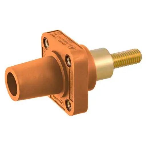 HBLFRSCEO - Hubbell Single Pole, 300/400A Female Extended Stud Receptacle, Orange