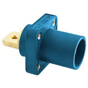 HBLMRBBL - Hubbell Single Pole, 300/400A Male Bus Receptacle, Blue